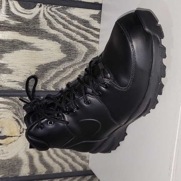 New Nike Manoa ACG Mens Size 13 Black Leather All Weather Boots 454350-003